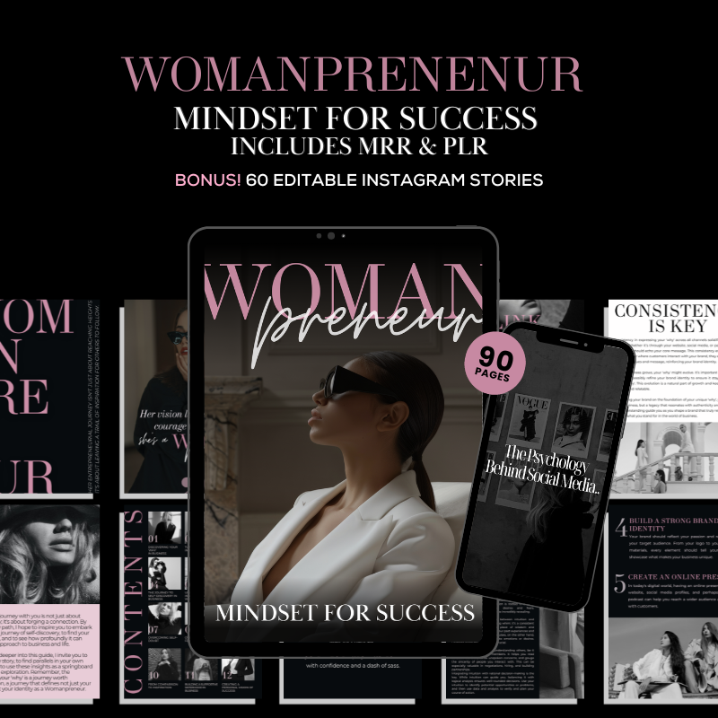 Womanpreneur Mindset for Success eBook Guide