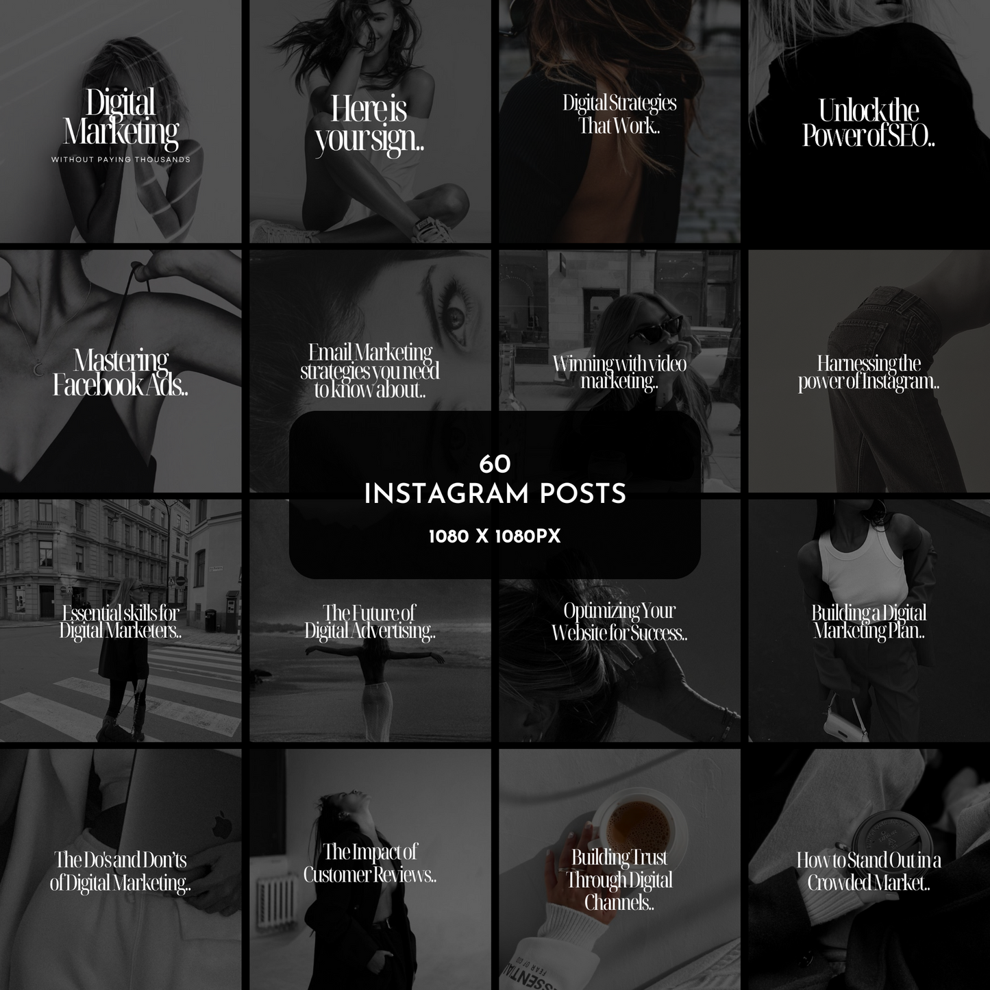 120 Digital Product Brand Instagram Templates