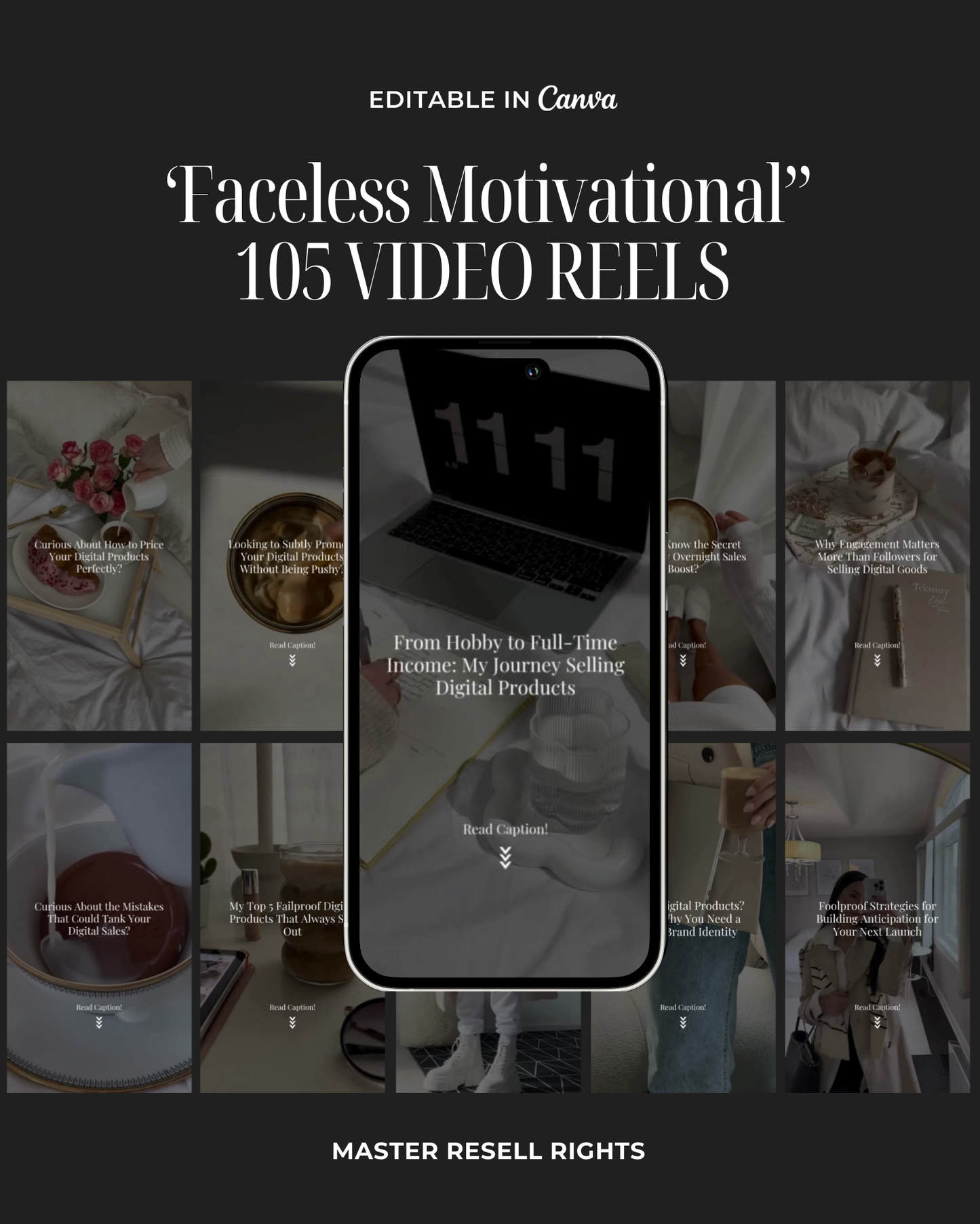 Faceless Motivational Video Reels Template