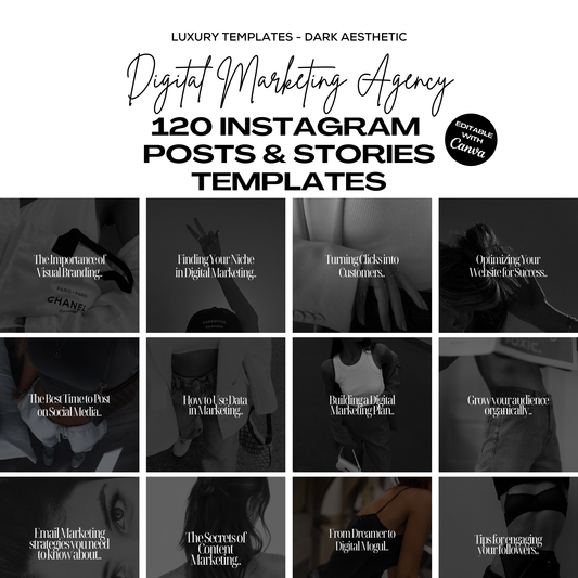 120 Digital Product Brand Instagram Templates