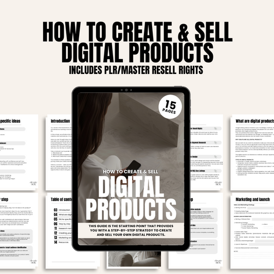 How To Create & Sell Digital Products Guide